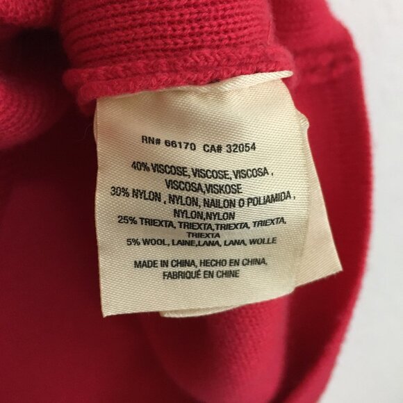 Anthropologie Moth Brienne Pearl Sweater Cap Sleeves Size XS-M Pink/Red - Picture 10 of 15